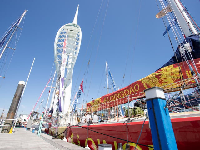Pictured - The Clipper boats on display in Gunwharf QuaysPhotos by Alex Shute