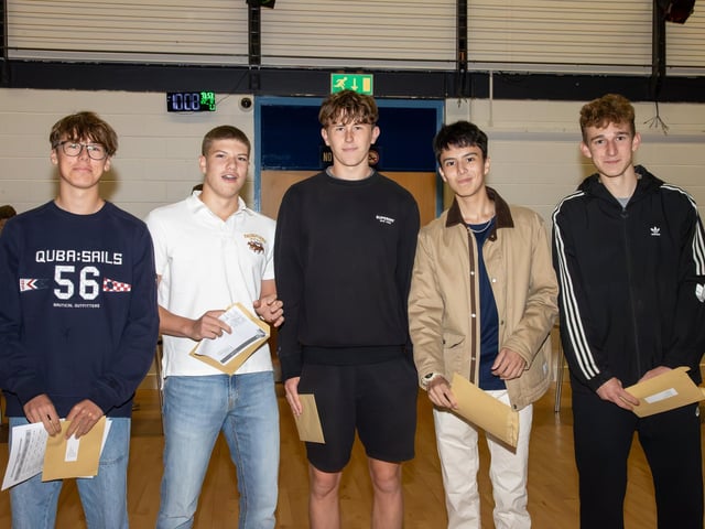 Pictured - Friends receiving their GCSE resultsPhotos by Alex Shute