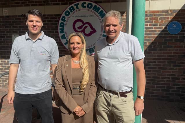 Amanda Martin MP with local charity Enable Ability