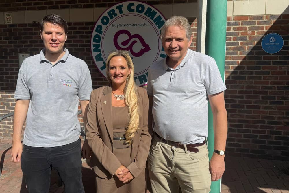 Amanda Martin MP with local charity Enable Ability