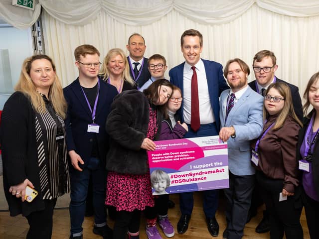 Max, Rachael and Ken with members of PDSA and government Minister Tom Pursglove