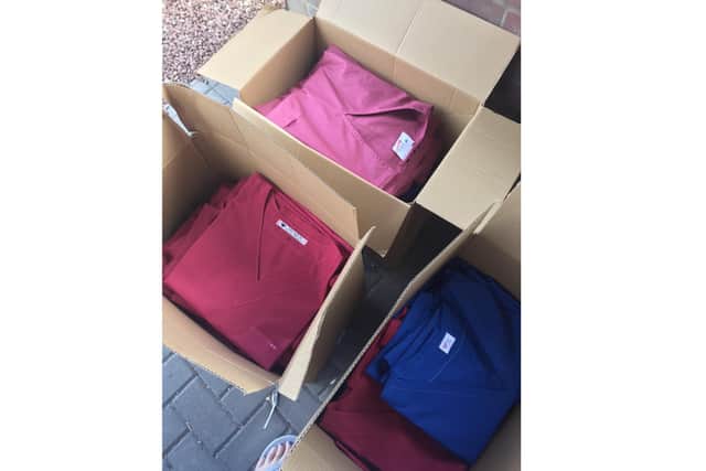 Team Scrubbers received a donation from Solent LEP to keep their hard work going making scrubs for the NHS and medical staff