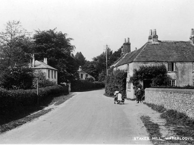 Stakes Hill, Waterlooville, when it was no more than a tranquil backwater.