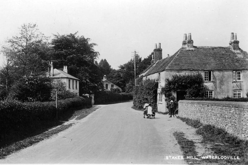 Stakes Hill, Waterlooville, when it was no more than a tranquil backwater.
