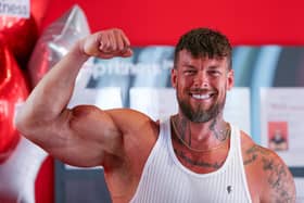 Jamie Christian at the official opening of Snap Fitness Fareham Picture: Chris  Moorhouse (220624-39)