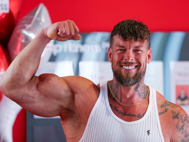 Jamie Christian at the official opening of Snap Fitness Fareham Picture: Chris  Moorhouse (220624-39)