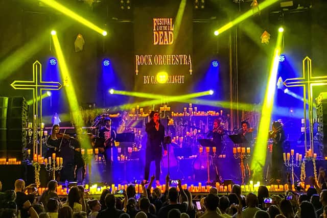 Festival of the Dead’s Rock Orchestra by Candlelight at Switch, Southampton, September 2021. Picture by Lorna Edwards