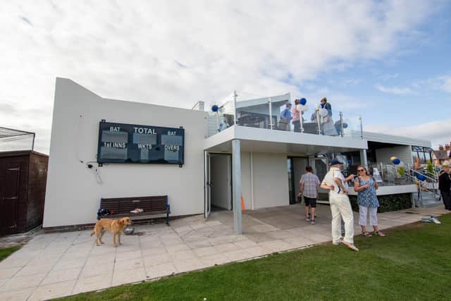 The new-look Portsmouth CC pavilion.
Picture: Habibur Rahman