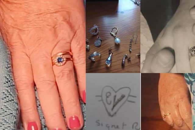 Some of the jewellery stolen from houses in Locks Heath and Fareham. Picture: Hampshire police.