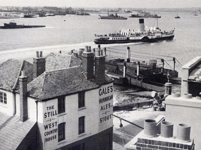A different view of the harbour from above the Still & West pub, Point, Old Portsmouth.