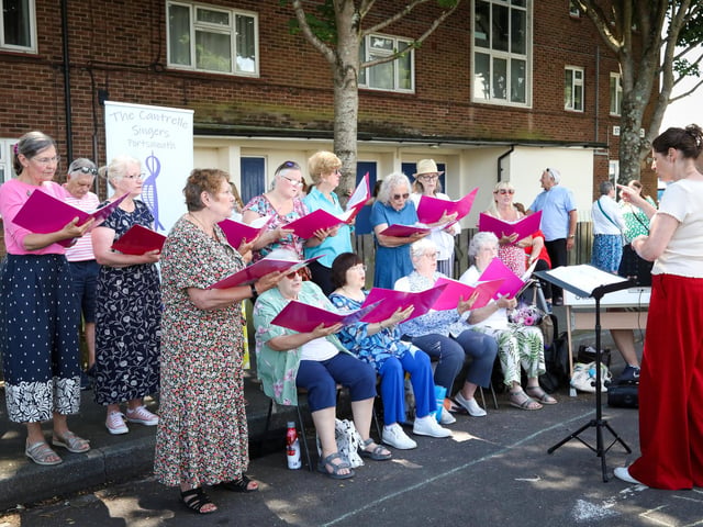 The Cantrelle Singers at SomersFest, a free festival of food and music run by Portsmouth City Council in Somerstown.Picture: Chris  Moorhouse (270724-51)