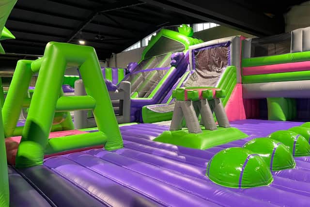 Flip Out has inflatable obstacle courses, slides and plenty of trampolines.