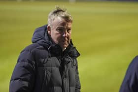 Portsmouth Manager Kenny Jackett post interview during the EFL Sky Bet League 1 match between Portsmouth and Swindon Town at Fratton Park, Portsmouth, England on 9 February 2021.