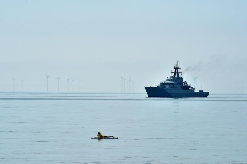 HMS Severn is currently off the coast of the Isle of Wight.