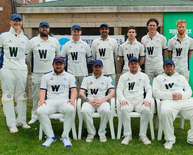 Portsmouth Community, 2022. Back (from left):  Matt Barber, Grant Bauchop, Billy Bryant, Kalim Shiraz, Joe Bryant, Charlie Davies, Ben Thompson. Front: Jack Whiteaway, Dave Going, Matt Davies, John Creamer (captain).