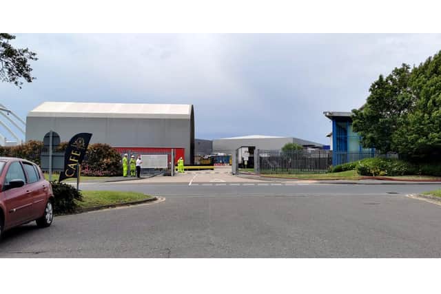 Fire at Veolia in Portsmouth on 2nd June 2021
Picture: Stuart Vaizey