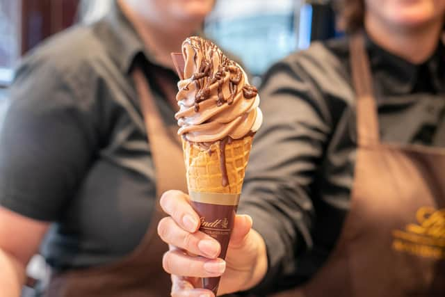 Pictured: The new Crema Gelata ice cream at Lindt, Gunwharf Quays.
Picture: Habibur Rahman