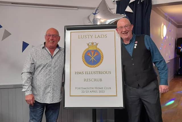 Sailors from HMS Illustrious reunited to raise cash for charity.
