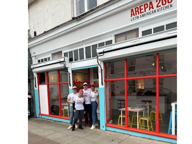 The team at Arepa 2Go opened up a new shop in Southsea last month after working the Southsea market for the past few years. The family-run business said it is a dream come true.  Photo from left to right: Daniel De Carlo, Rosa D’Introno, Alejandro De Carlo y Meriana Crespo. 
To make a booking call 07881 961393.