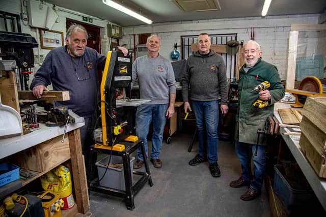 A look behind Staunton Men's Shed in Havant on Wednesday, March 1 2023

Pictured: Rock Bowden, Mick Tombs, Richard Hockney and Mike Adams