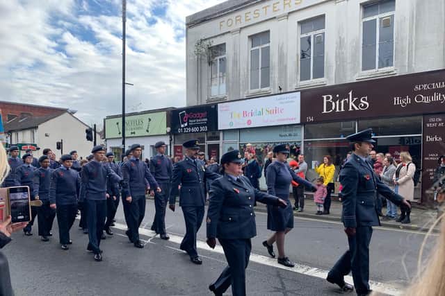 The parade took place through the centre of Fareham.