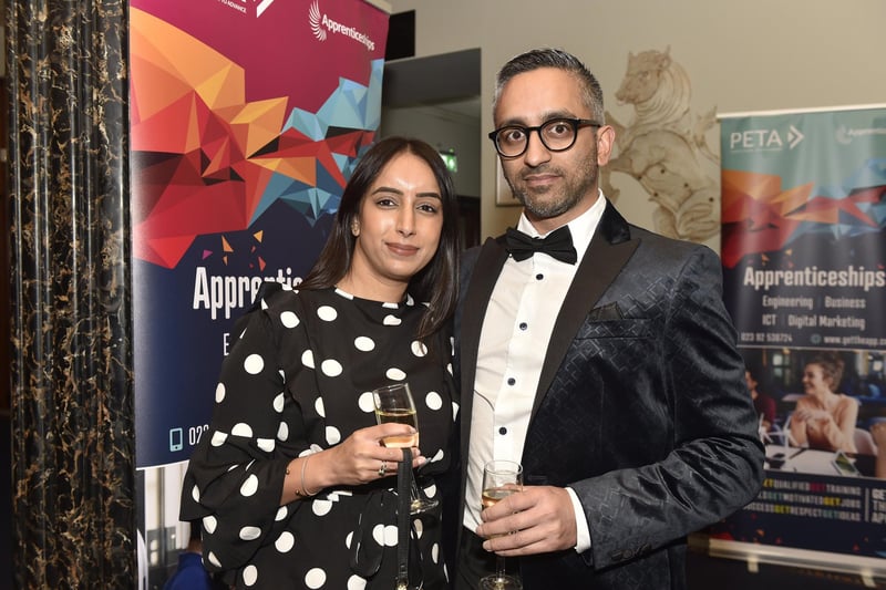 The News Business Excellence awards took place at Portsmouth Guildhall on Friday, February 23, 2024. 

Pictured is: Rachna Amin and Samir Amin from King Orange.

Picture: Sarah Standing