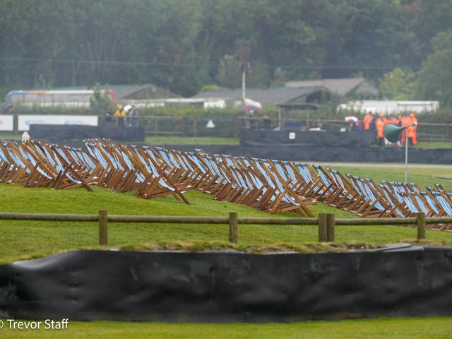 It wasn't a day for deck chairs at Goodwood Revival 2024 on Friday, September 6.