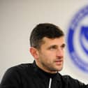 Pompey boss John Mousinho knows he now has to turn his squad into a cohesive unit at the window's close. Pic: Sarah Standing