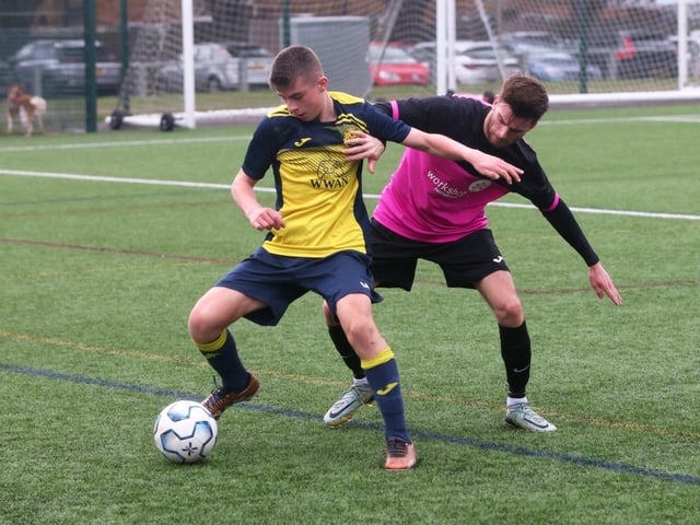 Harvest (pink) v Moneyfields reserves. Picture by Sam Stephenson