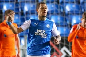 Jonson Clarke-Harris bagged twice in Peterborough's win at Gillingham. Picture: Nigel Keene