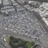 The Market Way car park, and the back of shops at the north end of Commercial that are covered by part of the council's planned compulsory purchase order Picture: Methuselah Tanyanyiwa