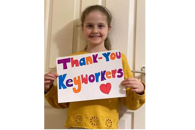 Megan Nicholls, nine from Fareham, is featuring on a charity single for the NHS and NSPCC
