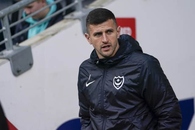 Pompey head coach John Mousinho