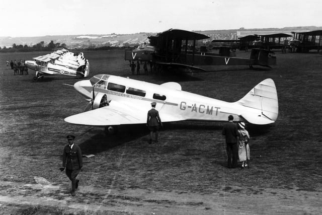 Airspeed Envoy in July 1934.