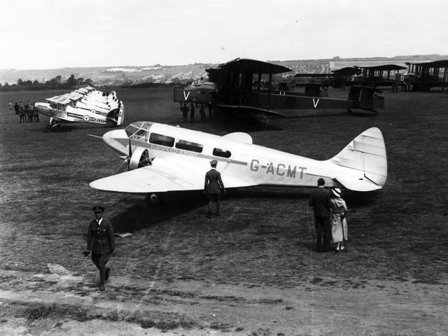 Airspeed Envoy in July 1934.
