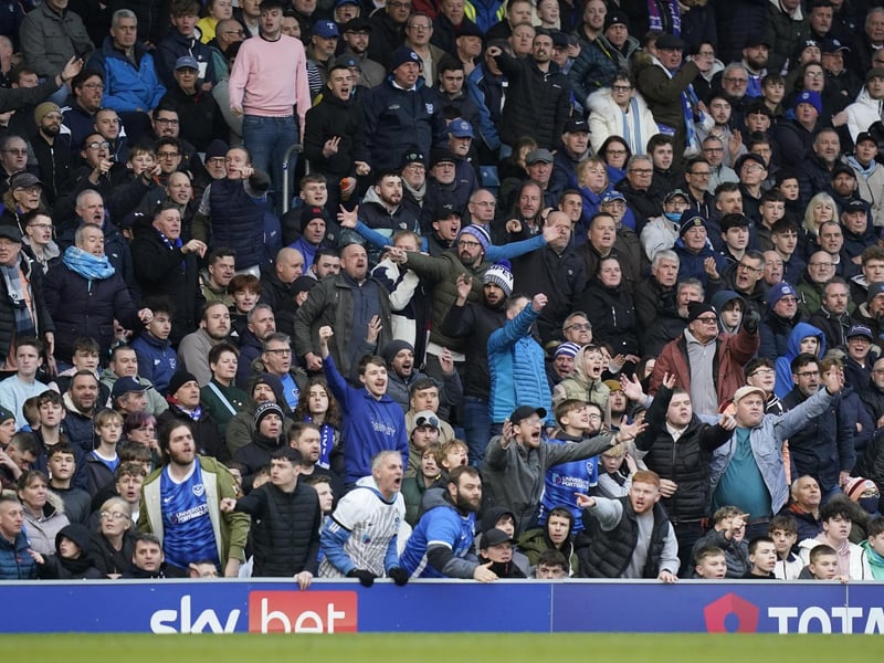 Check out our brilliant gallery as Pompey fans roared their team on to victory over Northampton. Pics: Jason Brown.