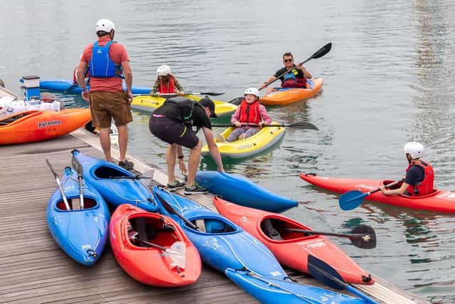 Young people had the opportunity to get out on the water. Picture: Mike Cooter (040921)