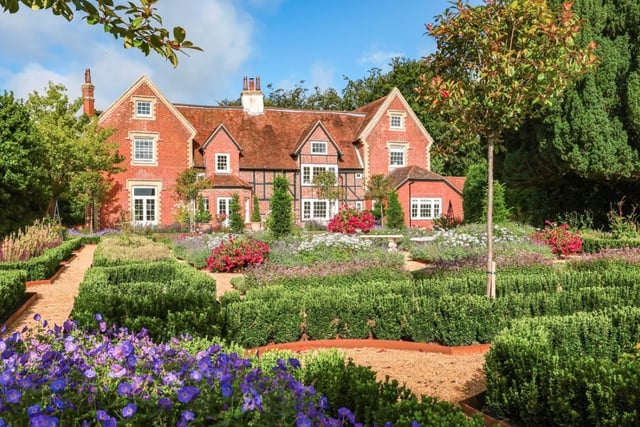 This property comes with five bedrooms, five reception rooms and four bathrooms as well as gorgeous gardens.