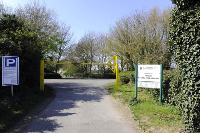 Wicor Recreation Ground car park in Portchester, Fareham. Picture: Allan Hutchings (121180-843)