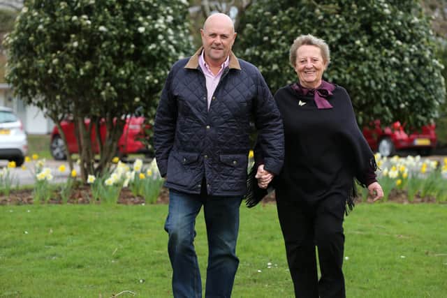 Reg and Patsy Killengray returned to Mill Rythe Holiday Village, Hayling Island, 51 years after meeting there.Picture: Chris Moorhouse     (110320-016)