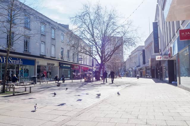 Commercial Road on March 23 2020. Picture: Habibur Rahman