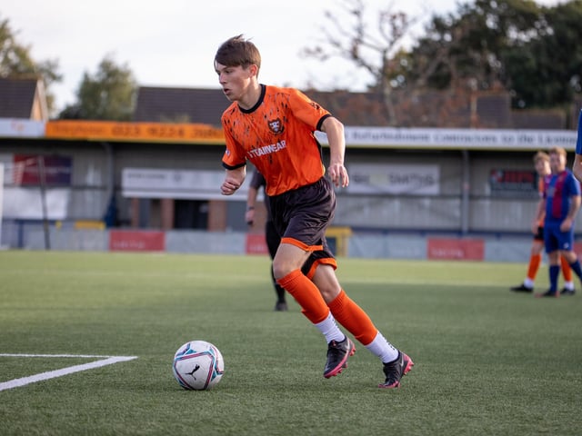 An AFC Portchester player. Picture by Alex Shute