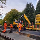 Engineering work on the Portsmouth line will disrupt commuters in the coming weeks. Picture: Network Rail.