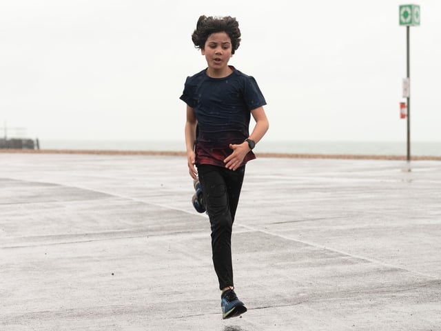 A young competitor in the Southsea parkrun. Picture: Keith Woodland (010421-47)