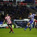 Andy Rinomhota shoots during Reading's FA Cup tie with Sheffield United last season. Photo by Dan Istitene/Getty Images.