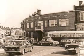 Fratton Bridge roundabout, 1970