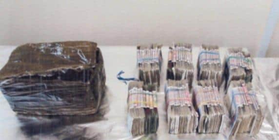 Cash located in the hide