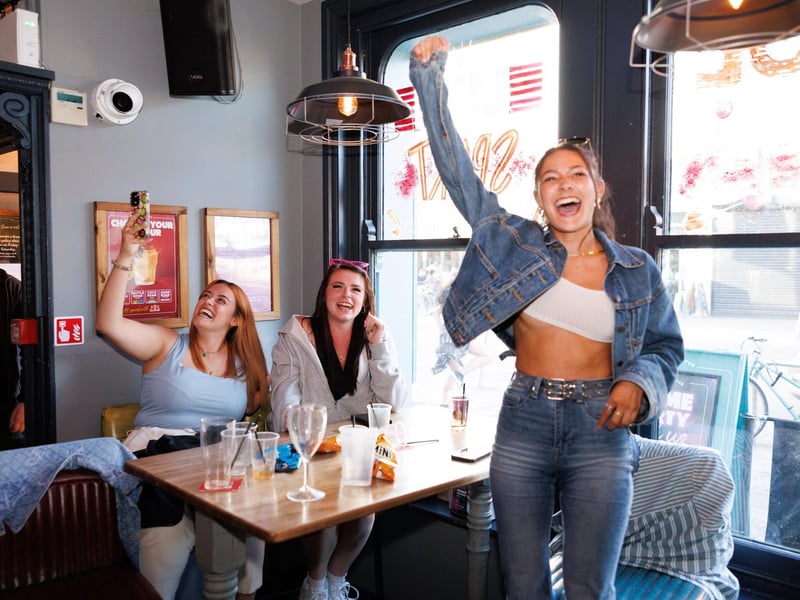 Fans watching England - Switzerland match at the Lord John Russell. Picture: Marcin Jedrysiak