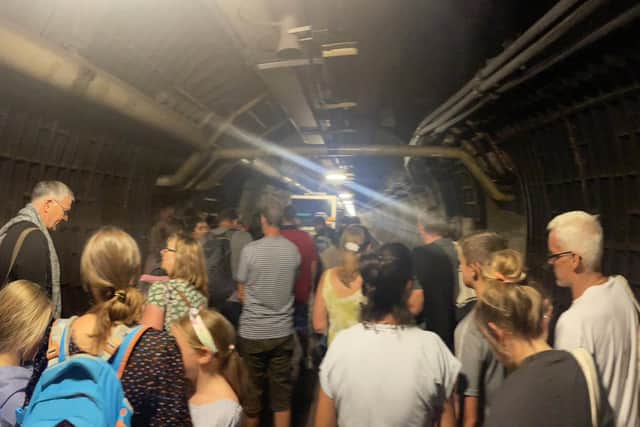 Eurotunnel passengers travel chaos after a train broke down down beneath the English Channel. Photo credit: SJF Dudsy/Twitter/PA Wire