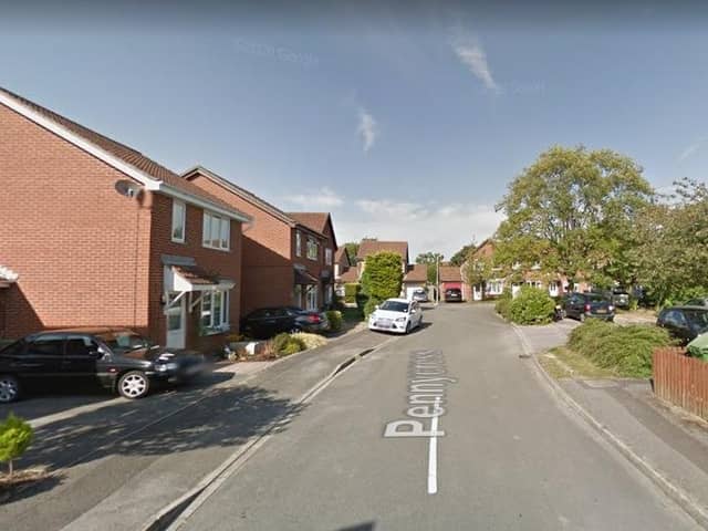 The fire was at a detached property in Pennycress, Locks Heath. Picture: Google Street View.